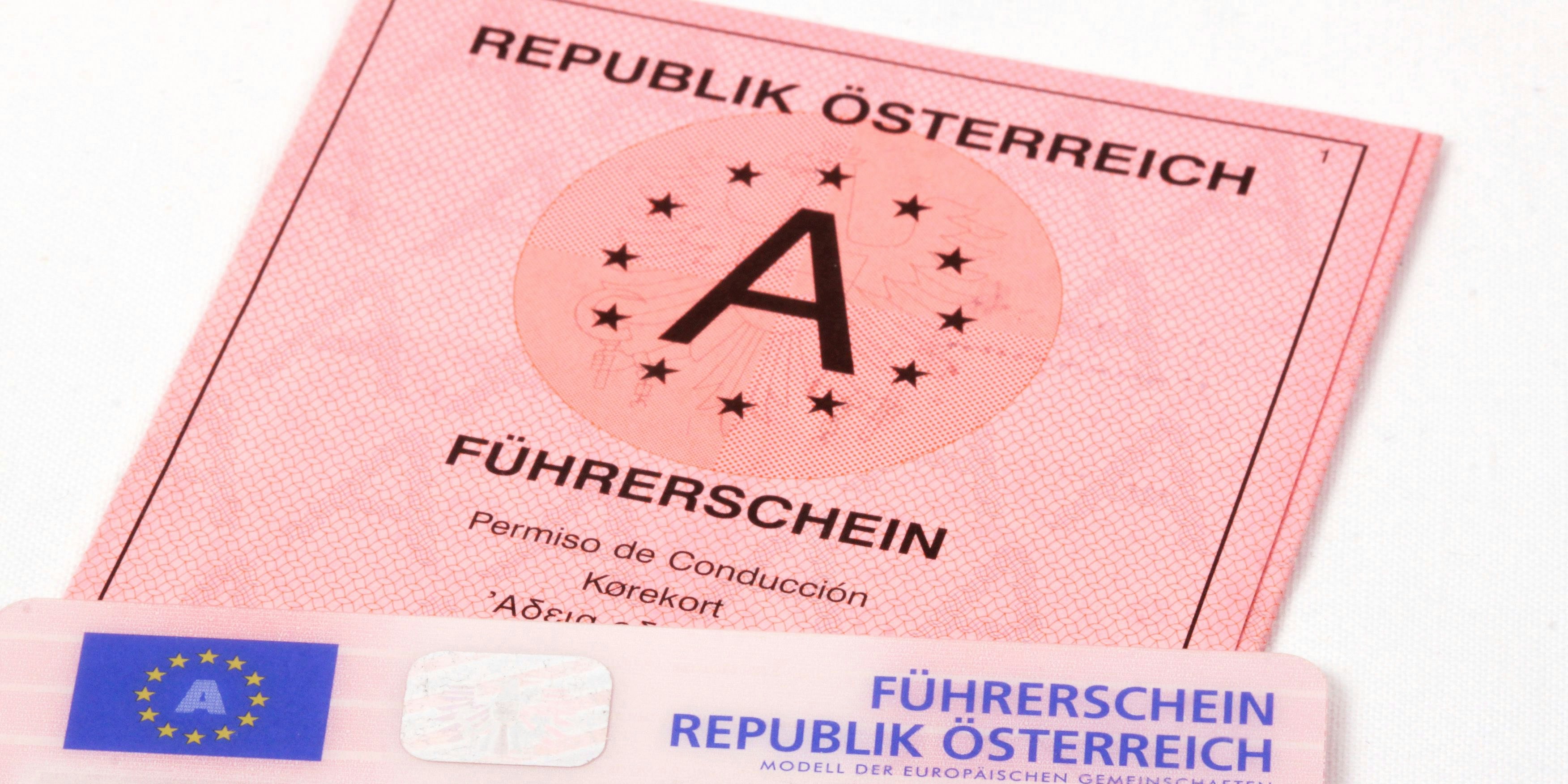 Führerschein in Österreich.