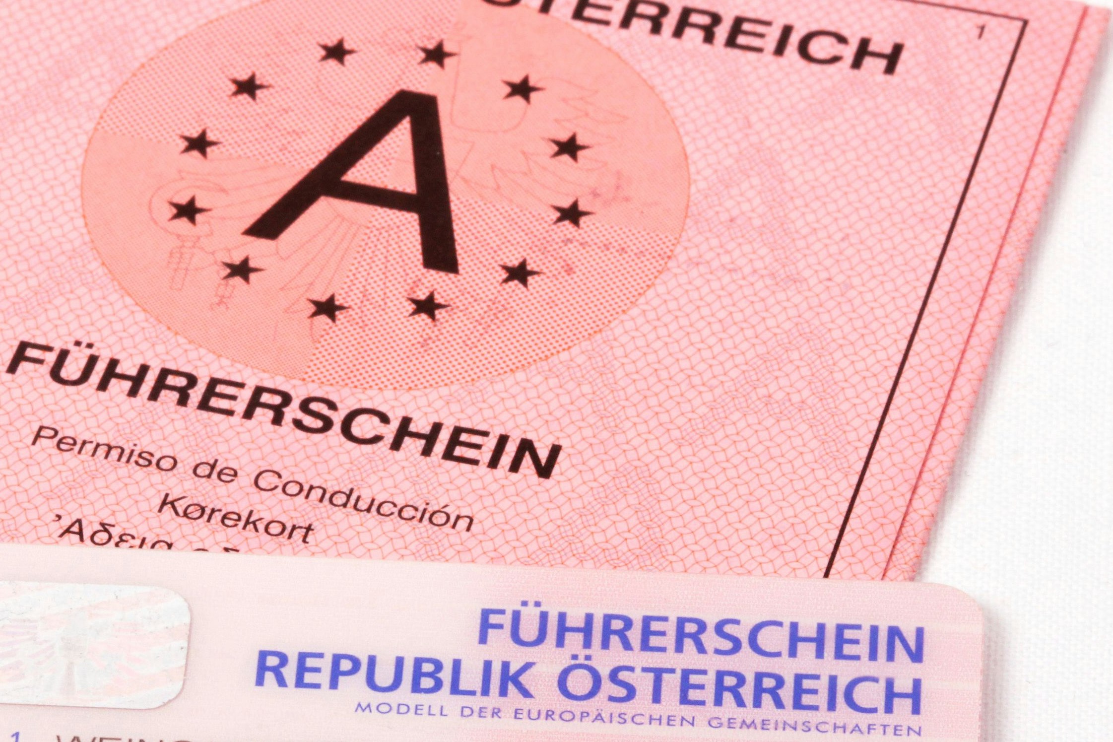 Führerschein in Österreich.