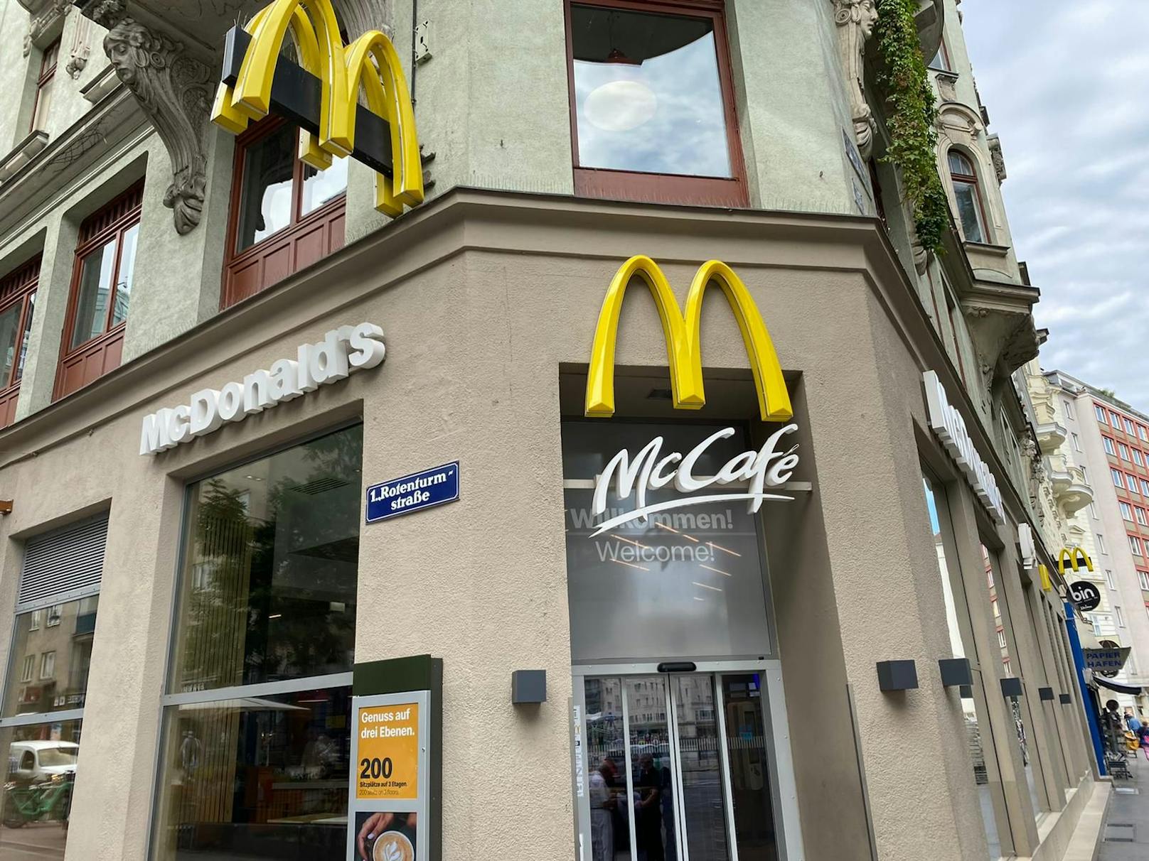Die McDonald's-Filiale in der Rotenturmstraße (Innere Stadt)