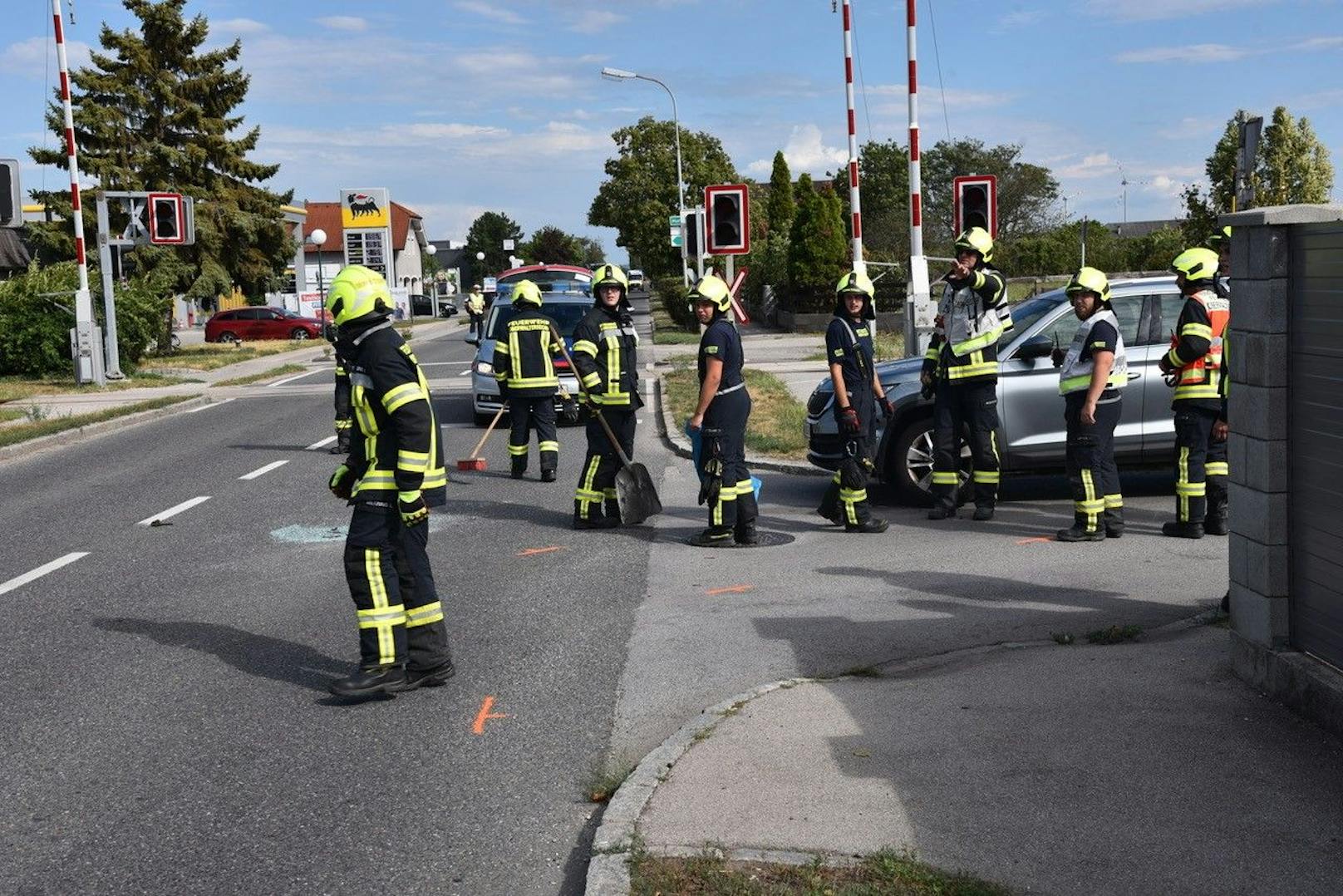 Oberwaltersdorf: Drei Fahrzeuge bei Auffahrunfall beschädigt