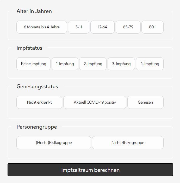 Schnell und einfach gibt der Impfterminrechner Auskunft über die nächste fällige Impfung.