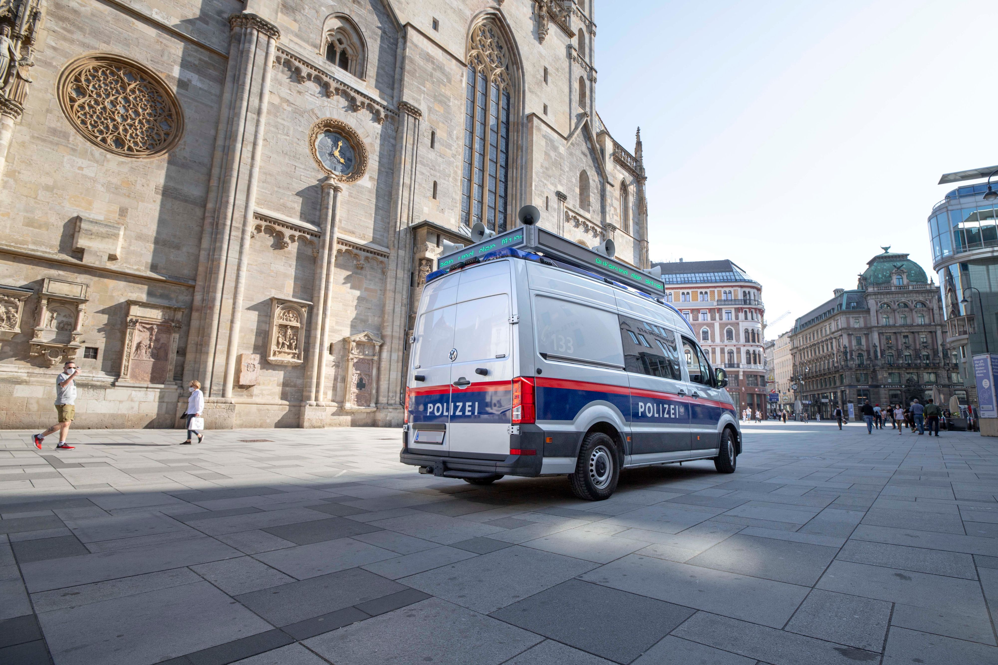 Polizei-Kontrolle am Stephansplatz (Archivfoto).