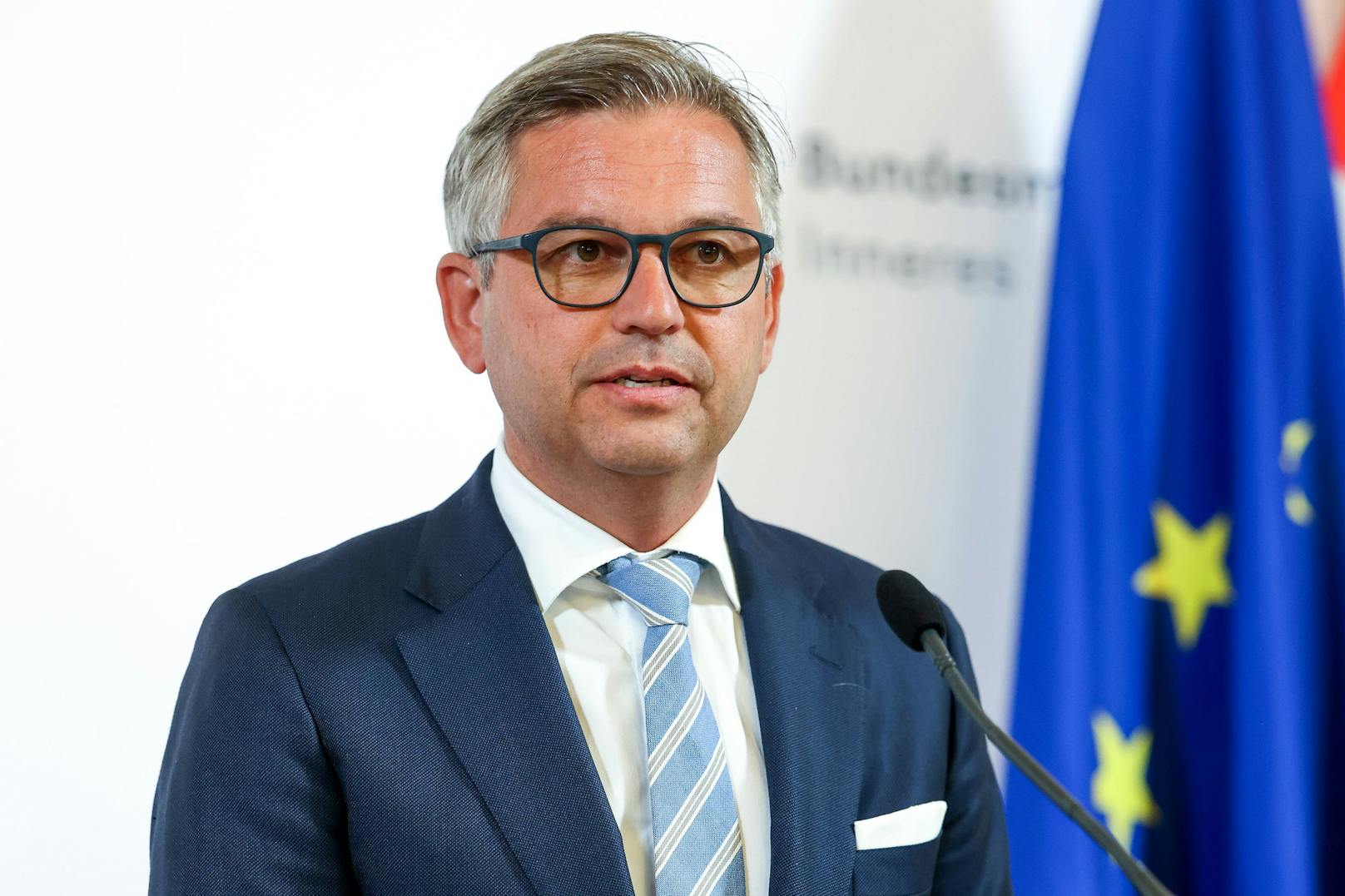Finanzminister Magnus Brunner (ÖVP) nannte erstmals einige Details zur geplanten Strompreisbremse.