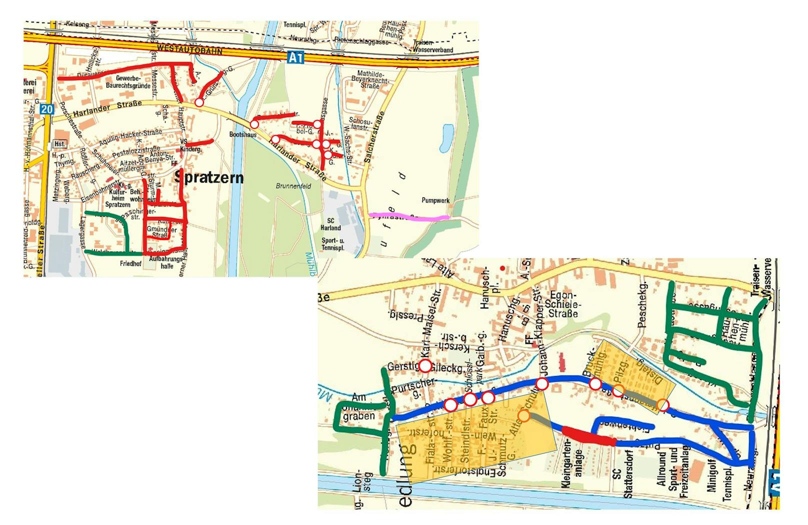 Parkplan für das Frequency-Festival