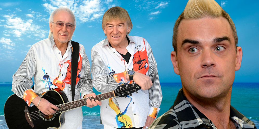 Die <strong>Amigos</strong> ziehen in den österreichischen Charts mit <strong>Robbie Williams</strong> gleich