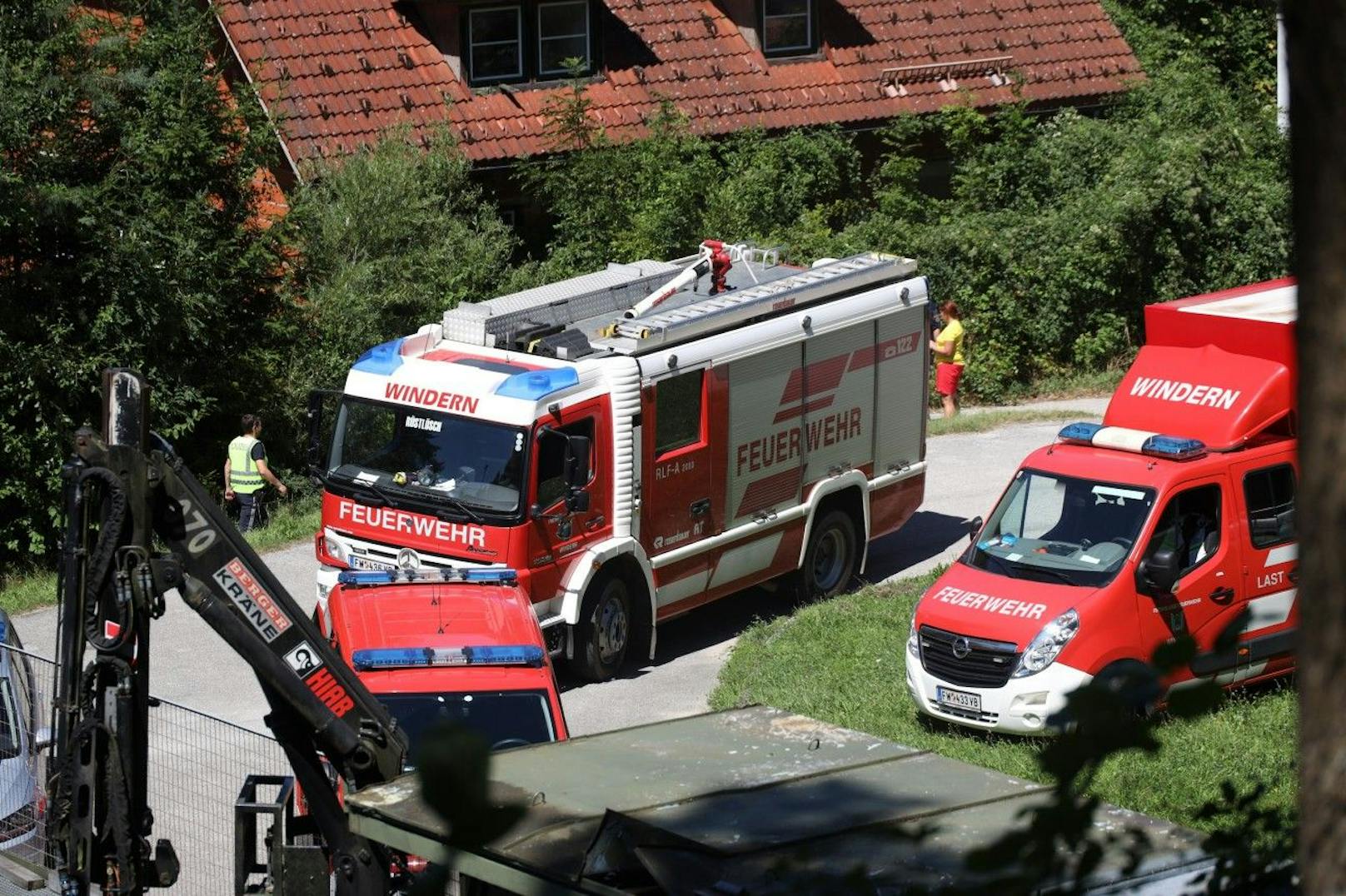 Die&nbsp; Feuerwehr war auch vor Ort.