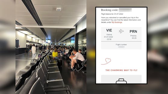 Der Flug der Jungfamilie sollte eigentlich um 22.50 Uhr gehen.