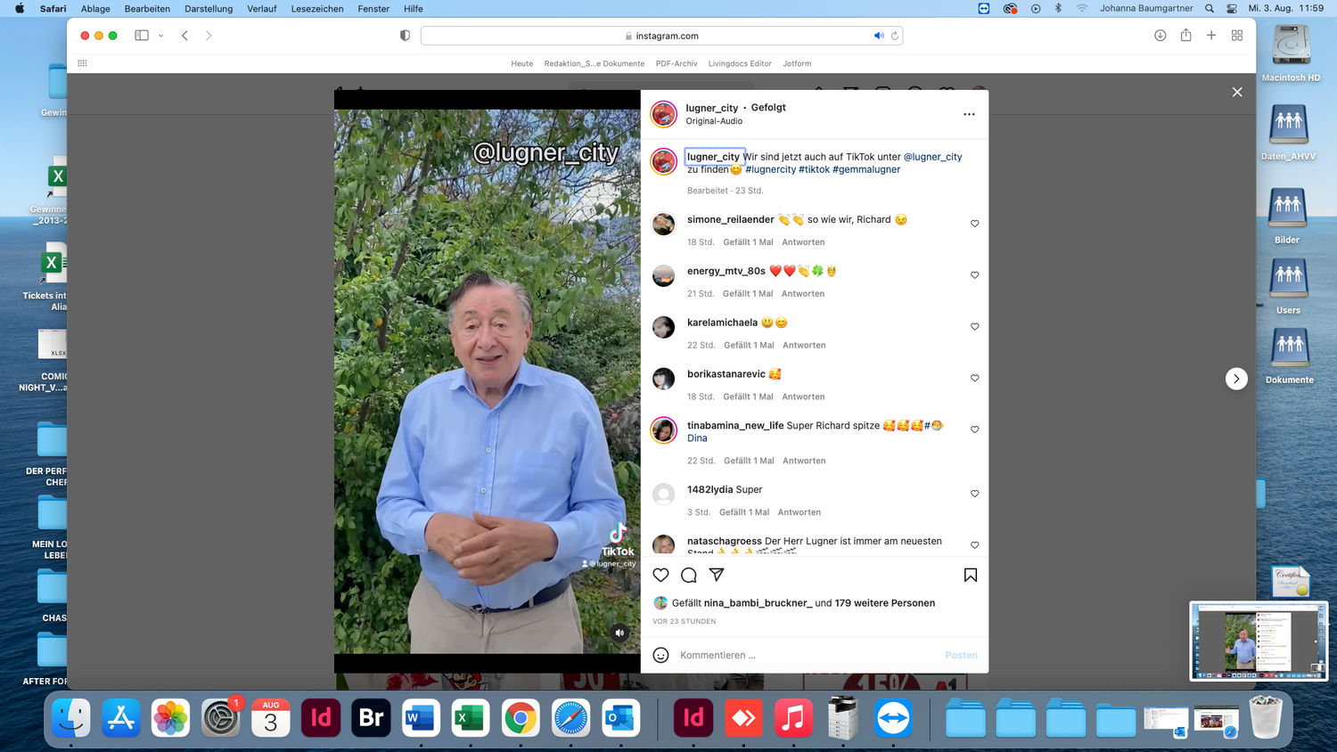 Jung-TikToker Richard Lugner