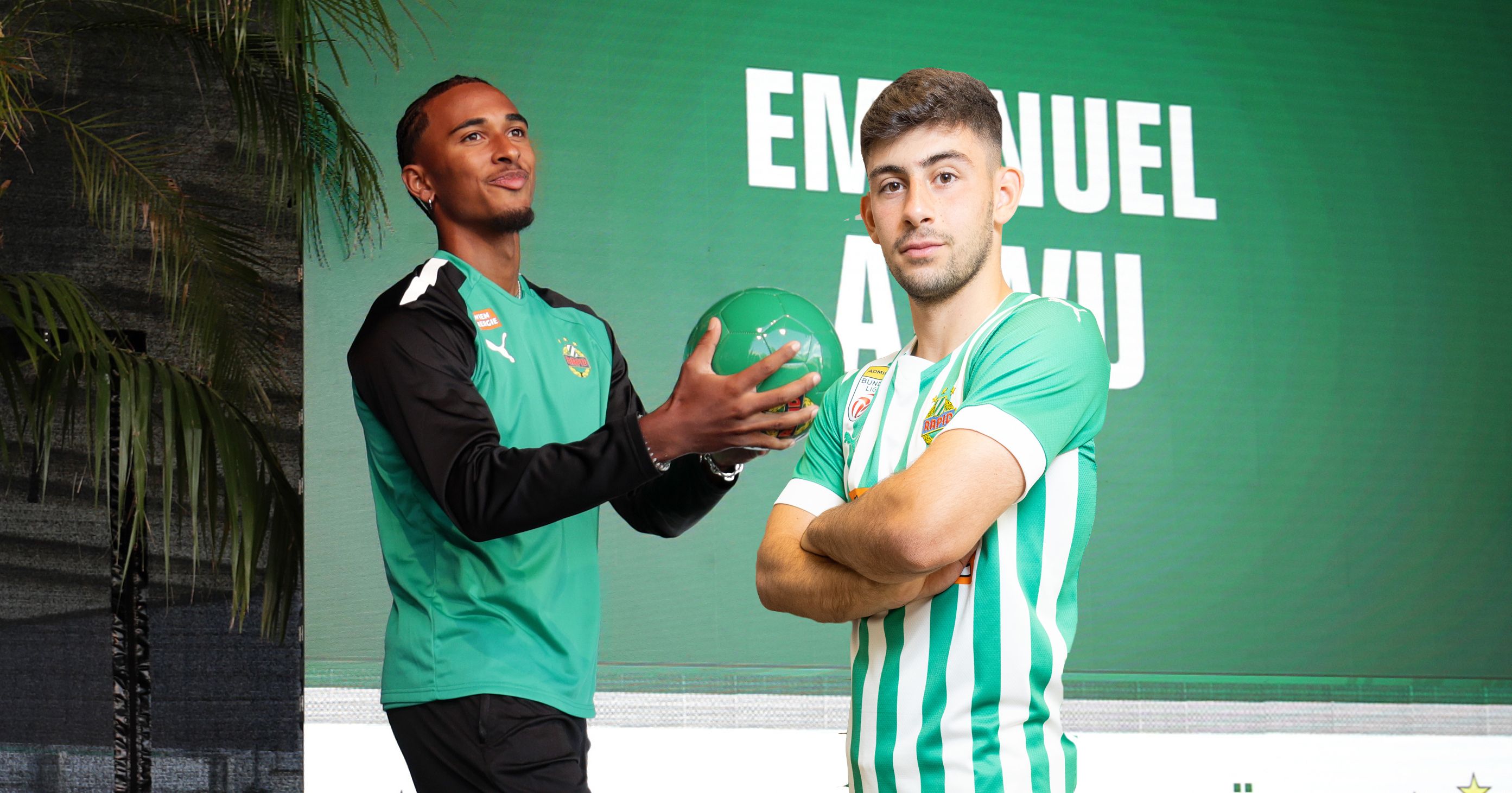 Emanuel Aiwu (l.) wird in die Serie A wechseln, Yusuf Demir ist in L.A, ein Thema.