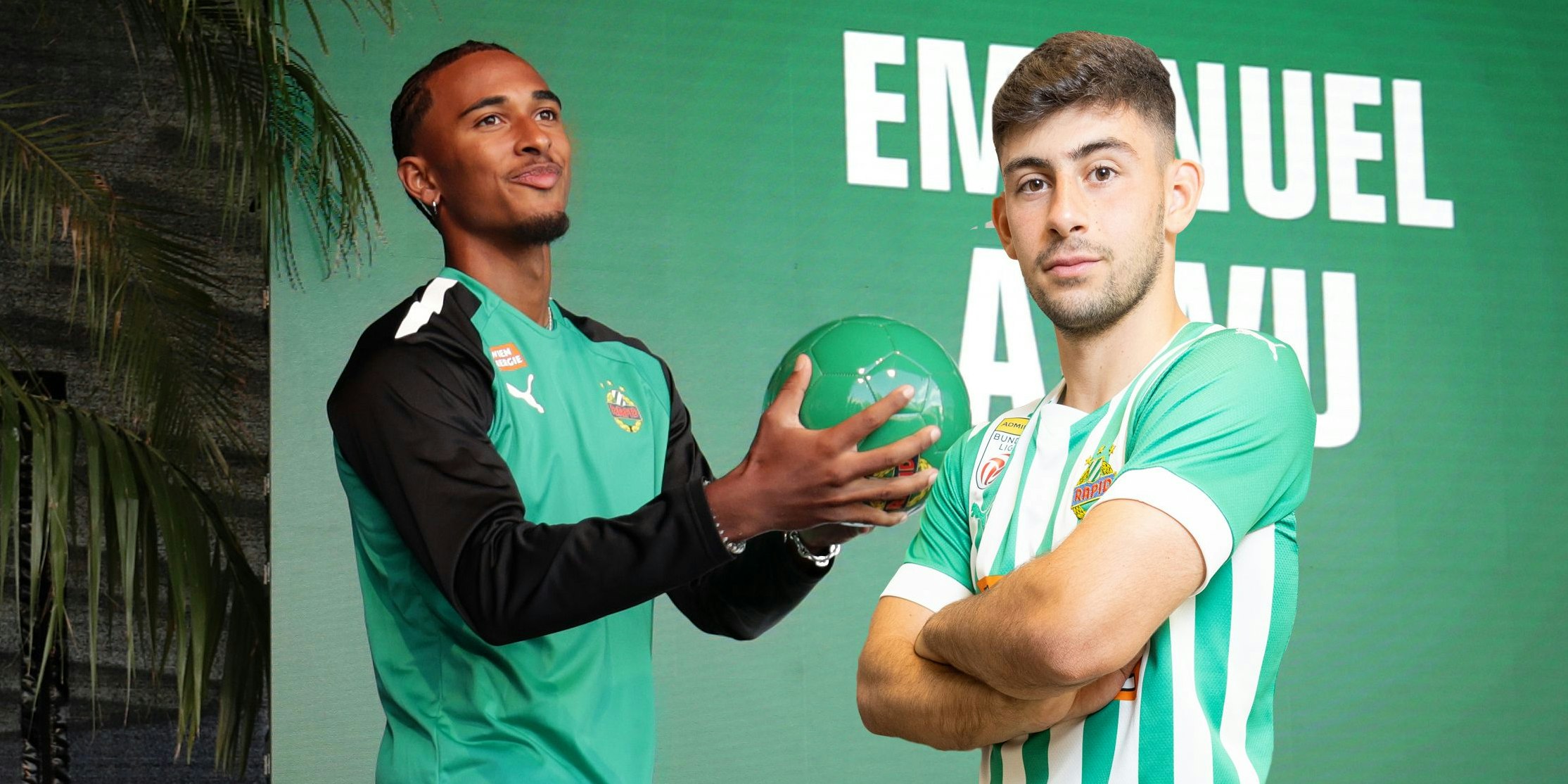 Emanuel Aiwu (l.) wird in die Serie A wechseln, Yusuf Demir ist in L.A, ein Thema.