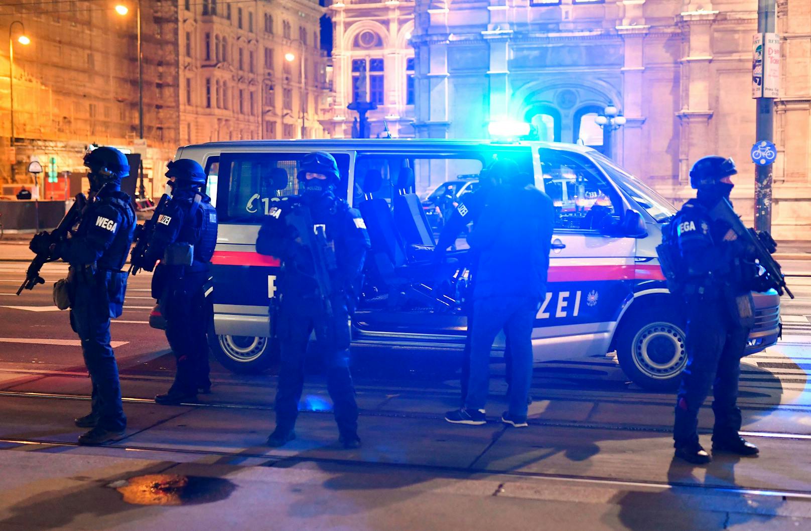 Bilder von damals: Die Polizei sicherte die Wiener Innenstadt.