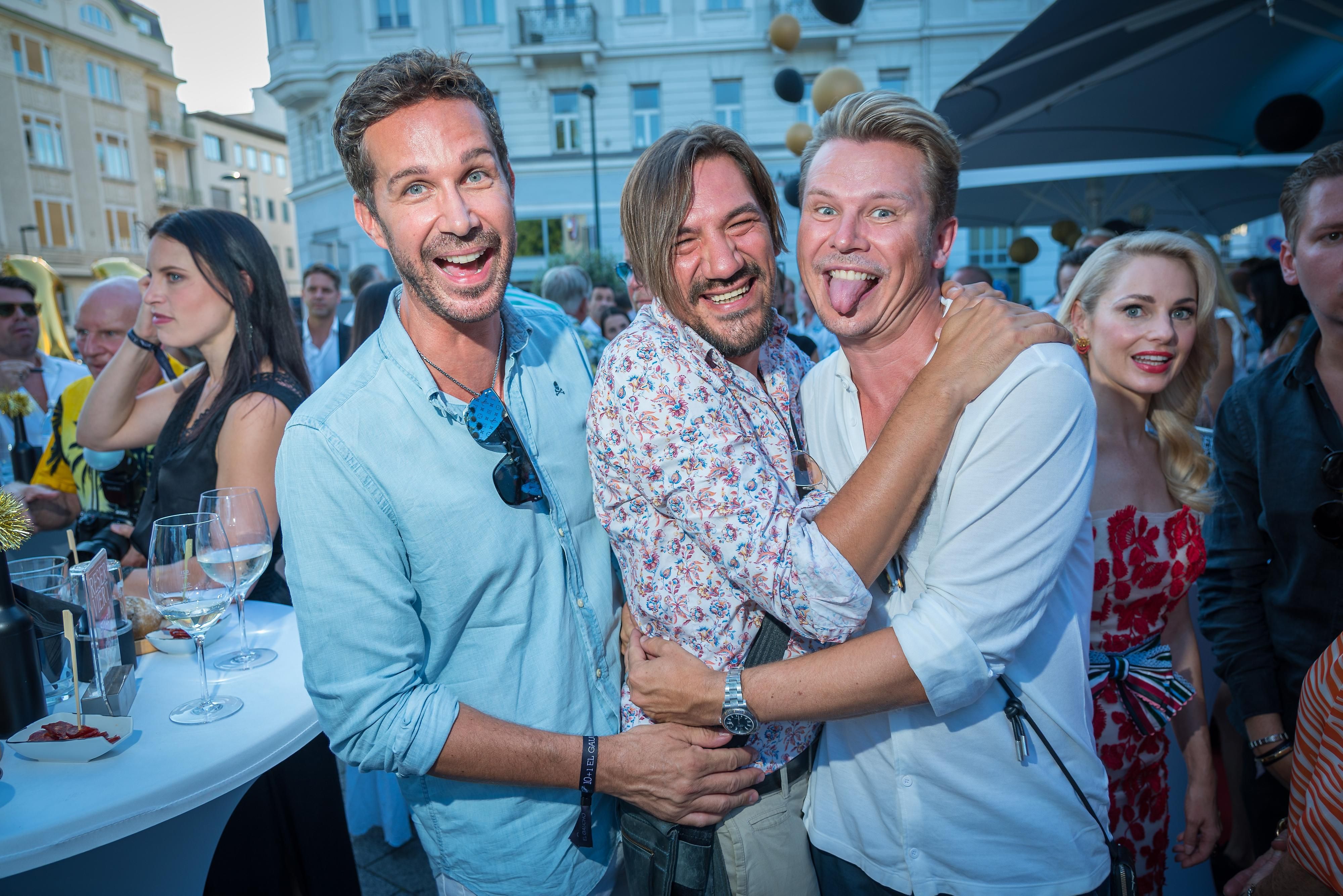 11 Jahre (10+1) Jahresfeier Jubiläum Birthday Party ElGaucho im Josefsbad, Baden bei Wein, 3.8.2022, -  Michael LAMERANER, Christian STANI (Alle Achtung), Adi WEISS 