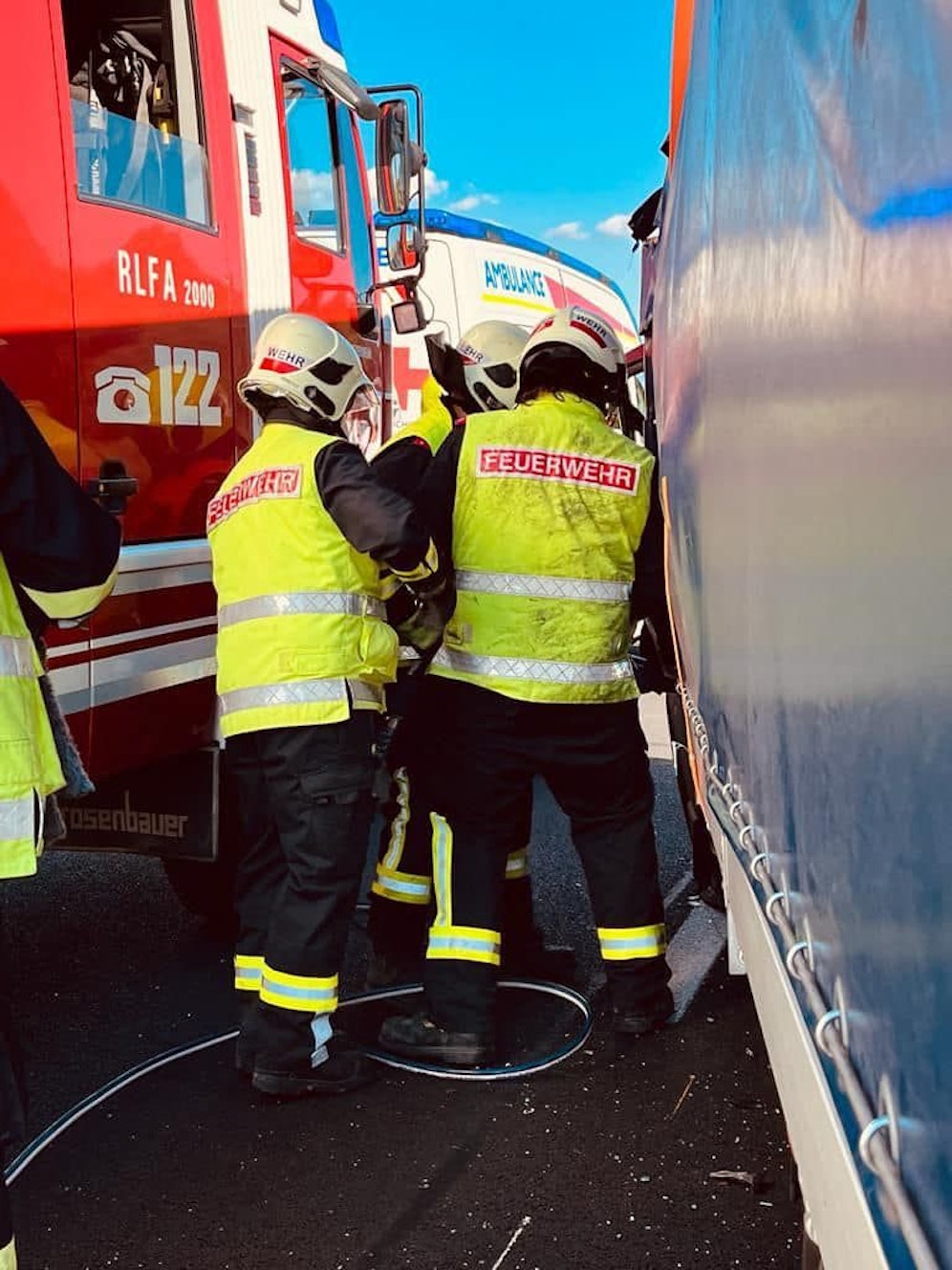 Die Feuerwehr Fischamend stand im Einsatz.