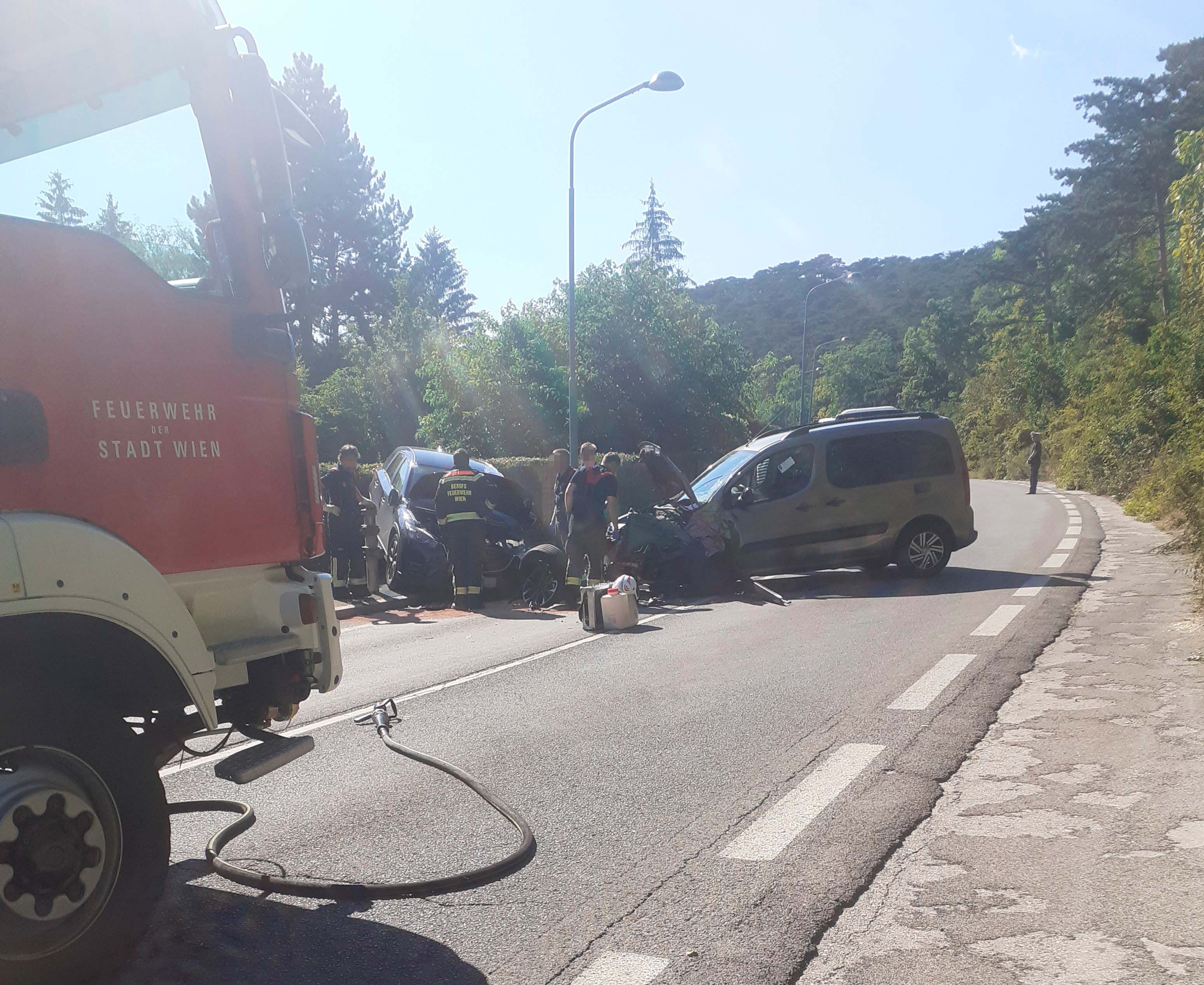Schwerer Unfall in WIen-Liesing