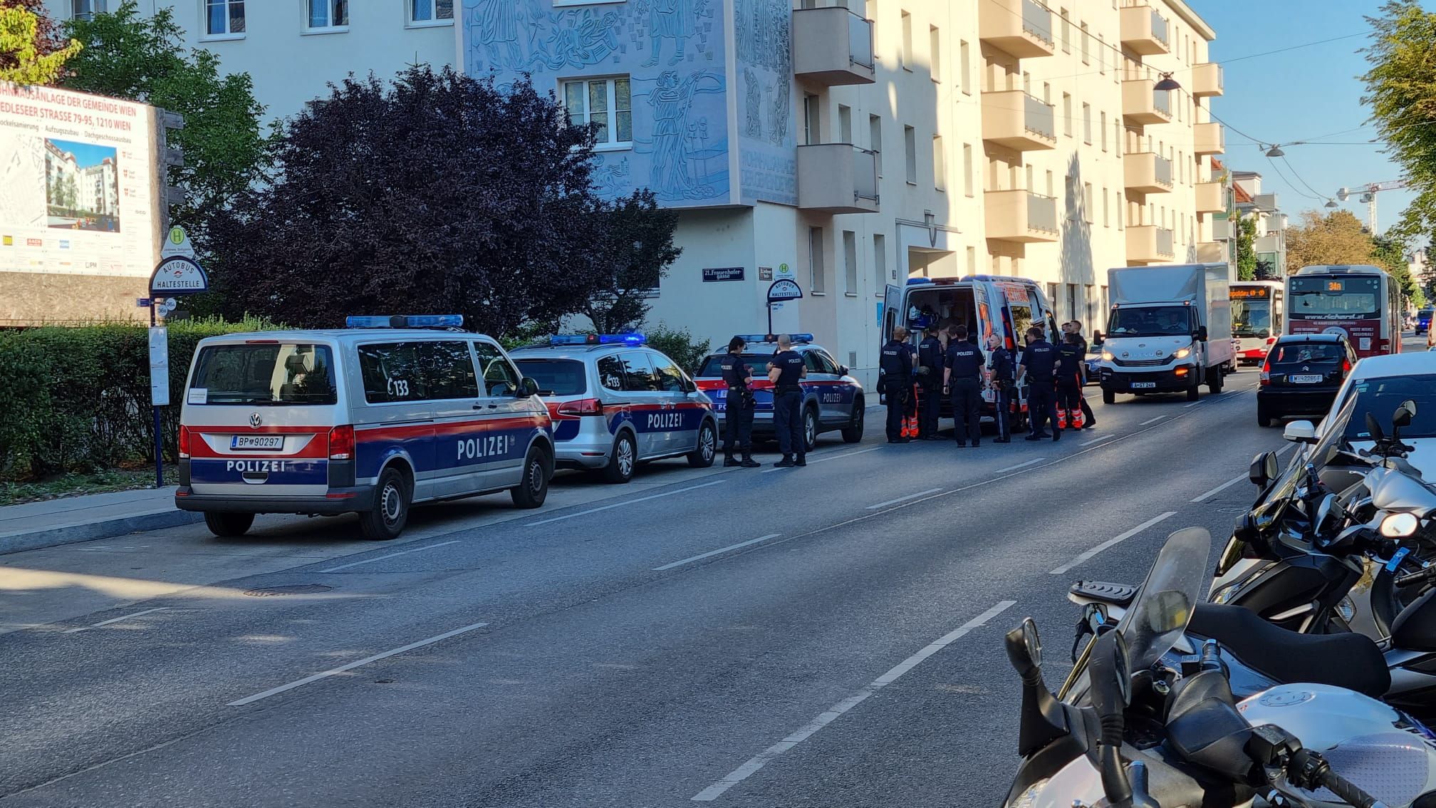 Der WEGA-Einsatz in der Jedleseer Straße (Wien-Floridsdorf)