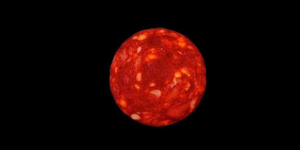 Angeblich ein Stern, in Wahrheit eine Scheibe Wurst: Ein französischer Physiker narrte mit seinem Bild das Internet.