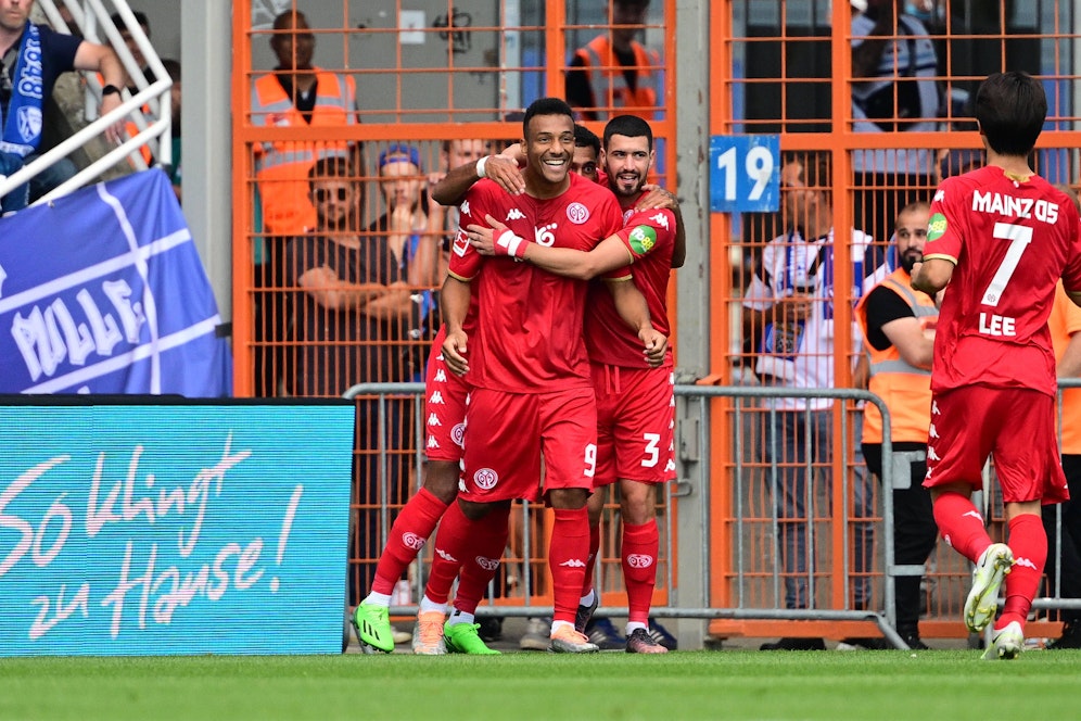 Karim Onisiwo ist der Matchwinner für Mainz. 