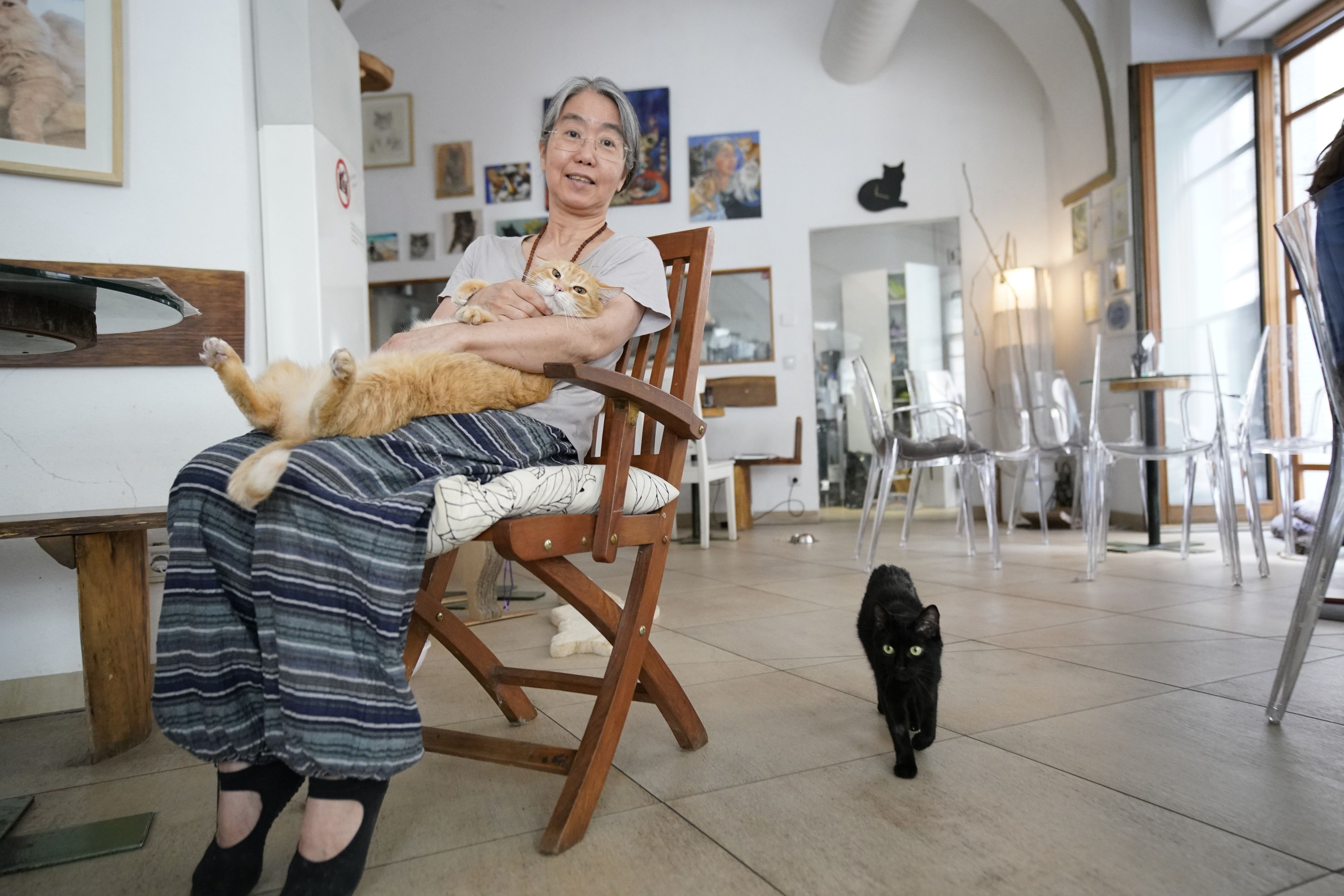 Takako Ishimitsu gründete das Katzen-Café.