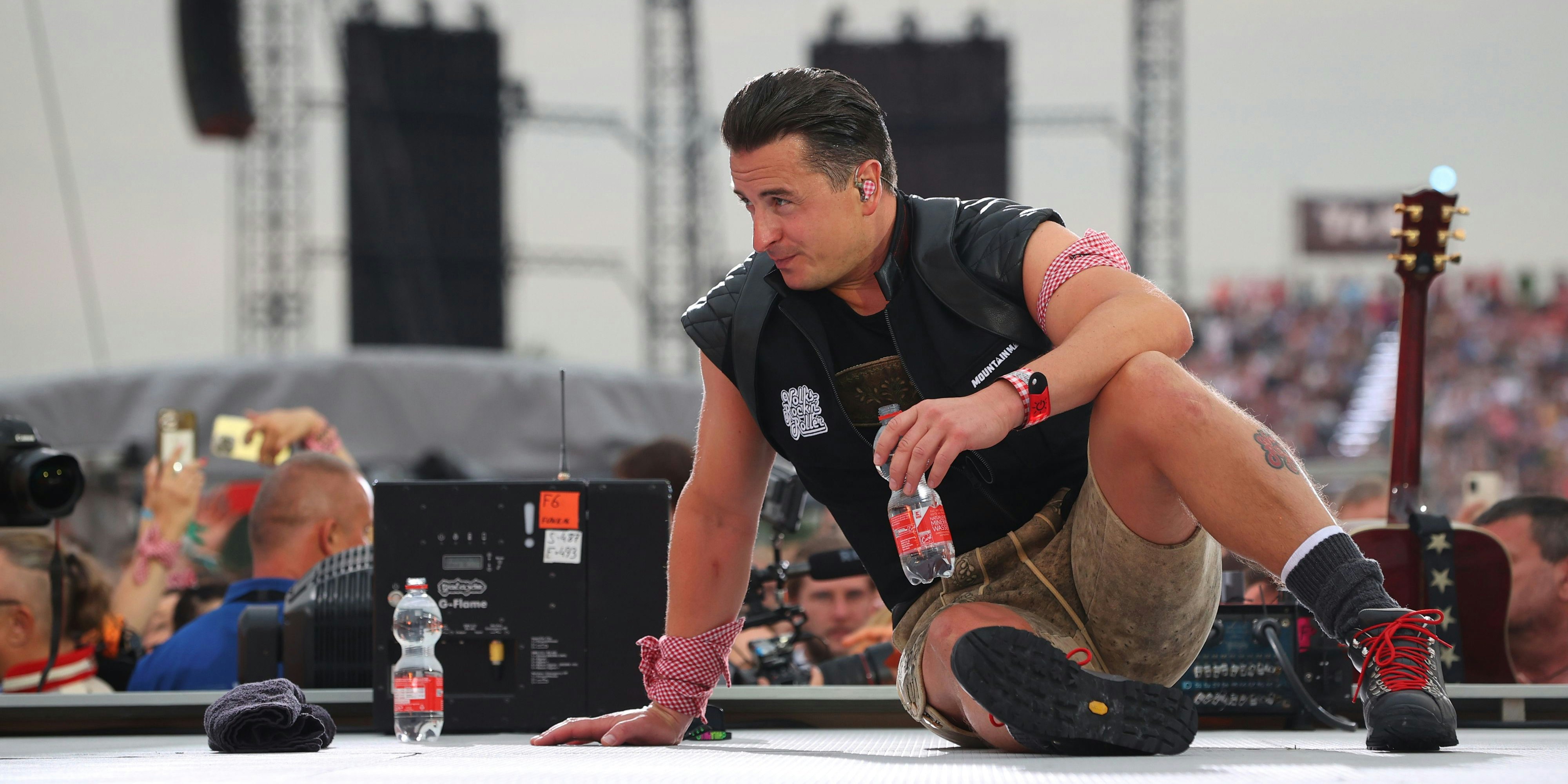 Schlagerstar Andreas Gabalier bei seinem Open-Air-Konzert in München