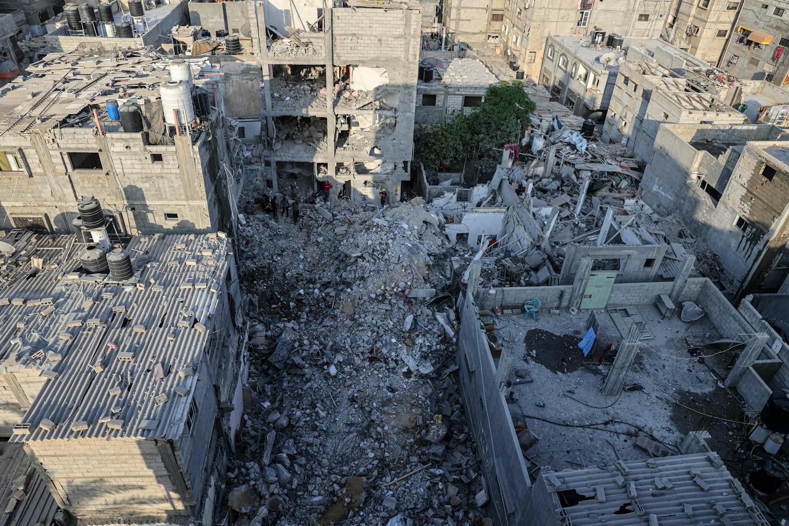 Die Stadt Rafah befindet sich unmittelbar an der Grenze zum Gazastreifen.