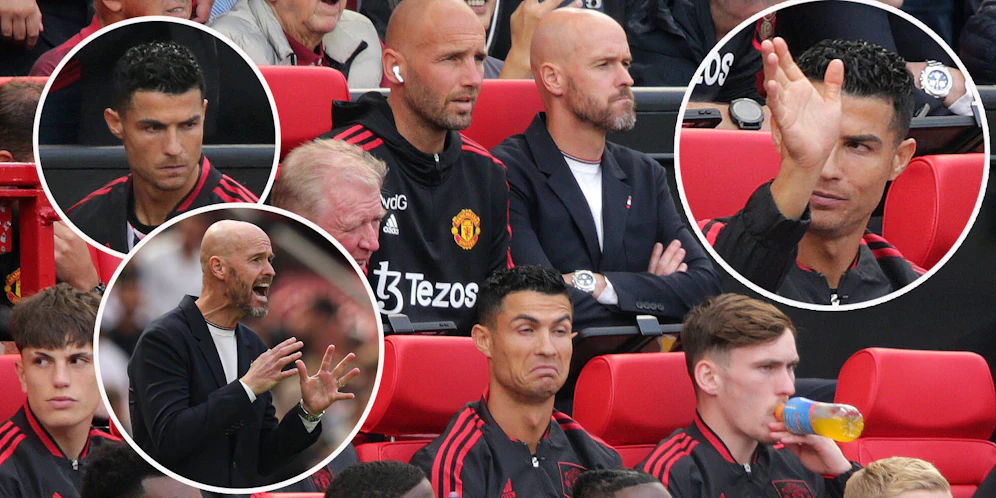Cristiano Ronaldo schmort beim Debüt von Erik Ten Hag auf der Bank.