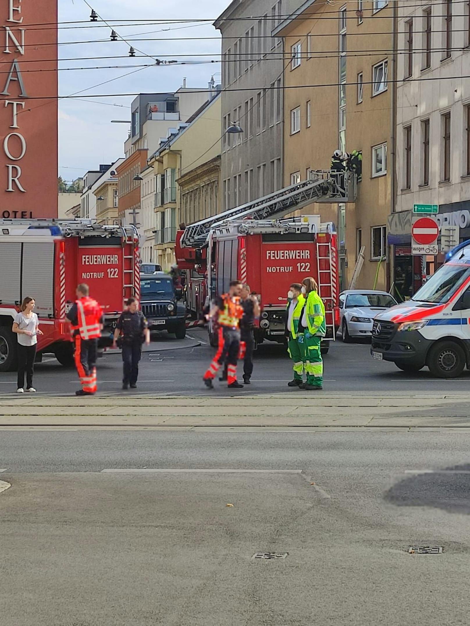 Großer Feuerwehr-Einsatz in Wien-Hernals