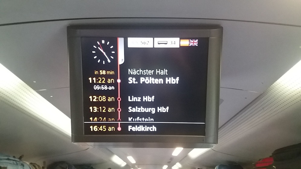 Zug hatte nach Notbremsung einiges an Verspätung, es sollte aber noch länger dauern.