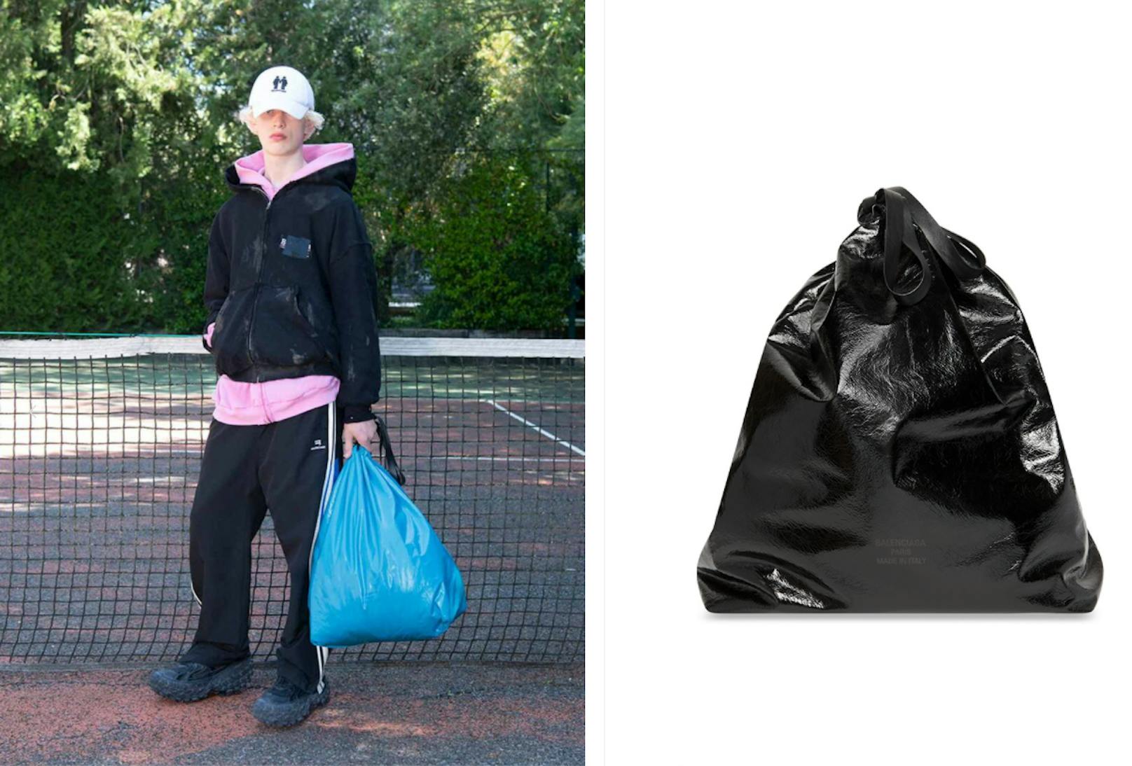 Das Luxus-Label Balenciaga verkauft nun Müllsack-Taschen aus Kalbsleder um über 1.700 Euro.