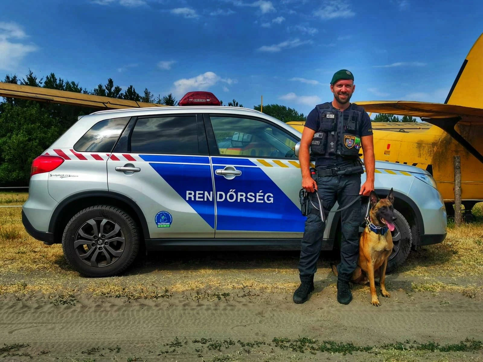 Polizeihund "Derrick" im Einsatz gegen Schlepperbanden