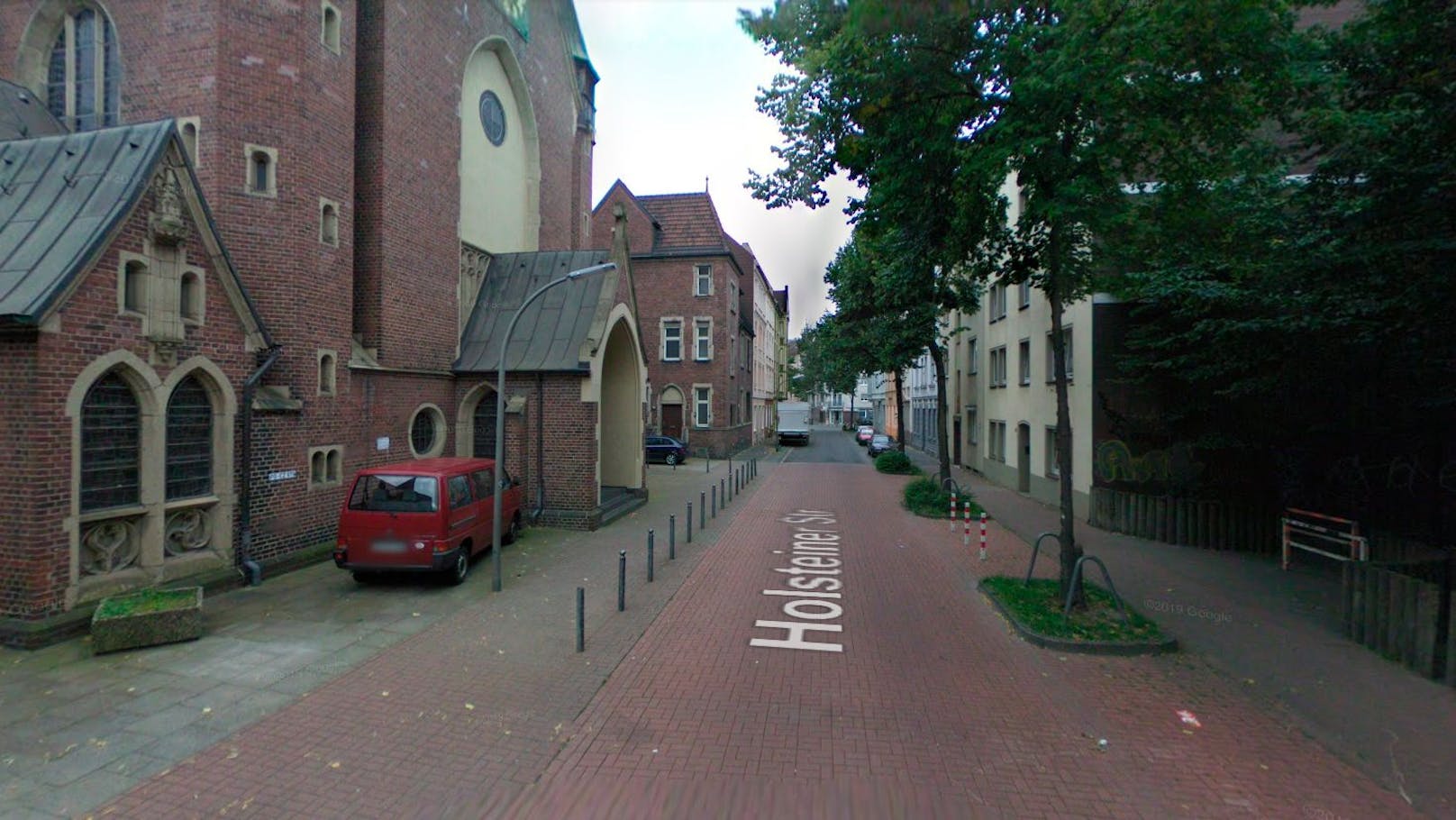 Auf dem Gelände dieser Kirche soll die Kugel den Teenager tödlich getroffen haben.