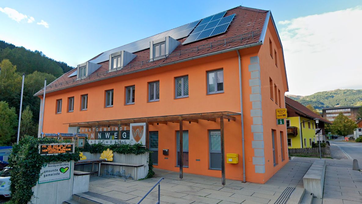 Das Gemeindeamt von Rennweg am Katschberg: Hier hatte die Tafel bis 2006/2007 gehangen.