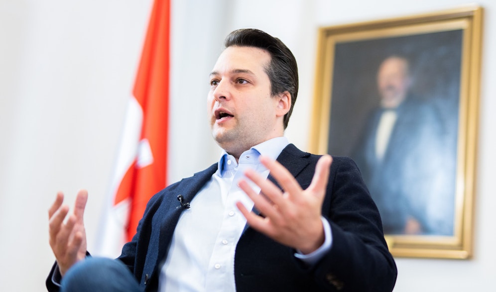 Wiener FPÖ-Chef Dominik Nepp ist sauer nach dem Pressetermin am Dienstag rund um die Wien Energie Causa.