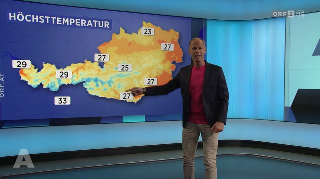 Marcus Wadsak ist Wettermoderator in der ORF-Sendung 