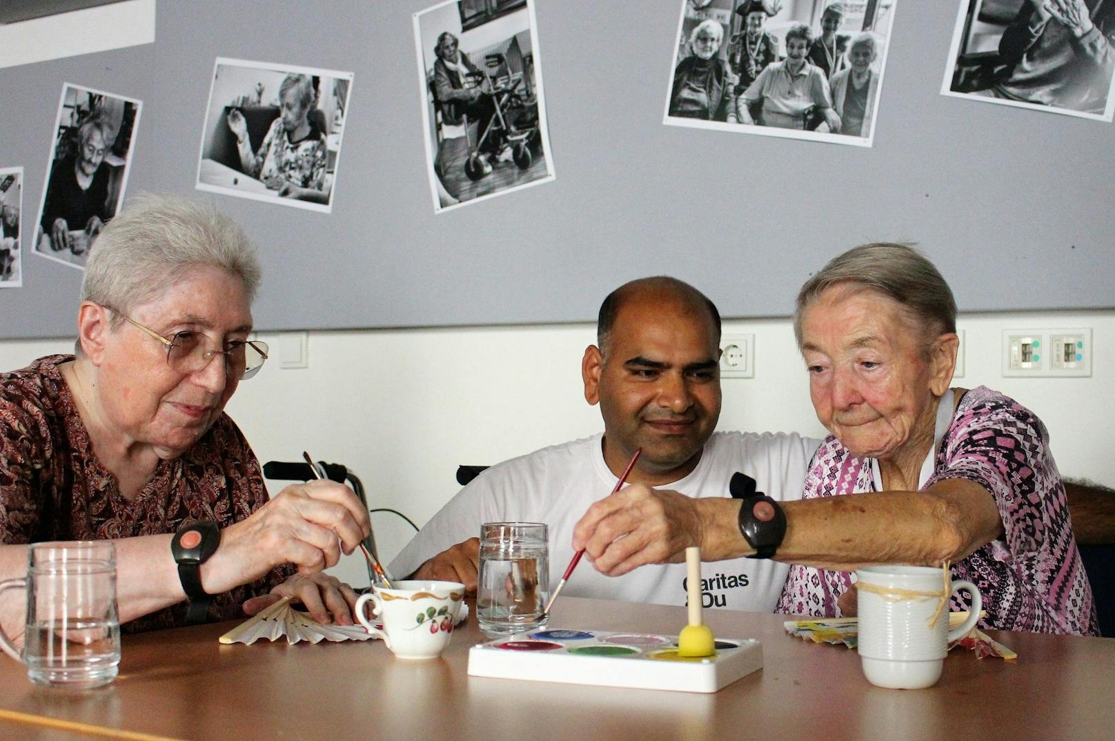 Im Juli begann Bilal in einem Caritas-Seniorenwohnheim in Linz zu arbeiten.