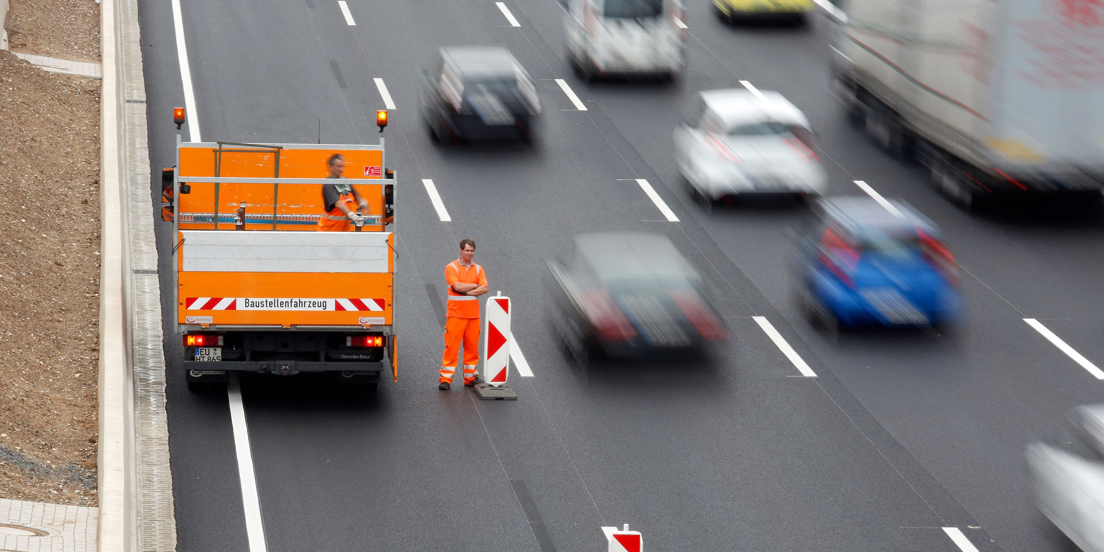 Baustelle Autobahn