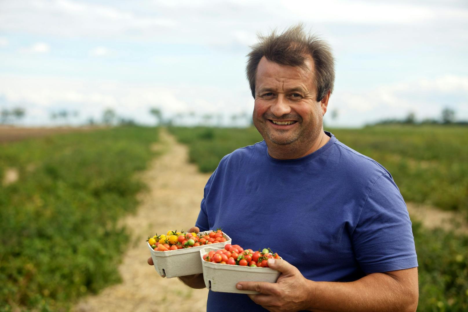 Tomatenproduzent Erich Stekovics aus Frauenkirchen im burgenländischen Seewinkel gilt...