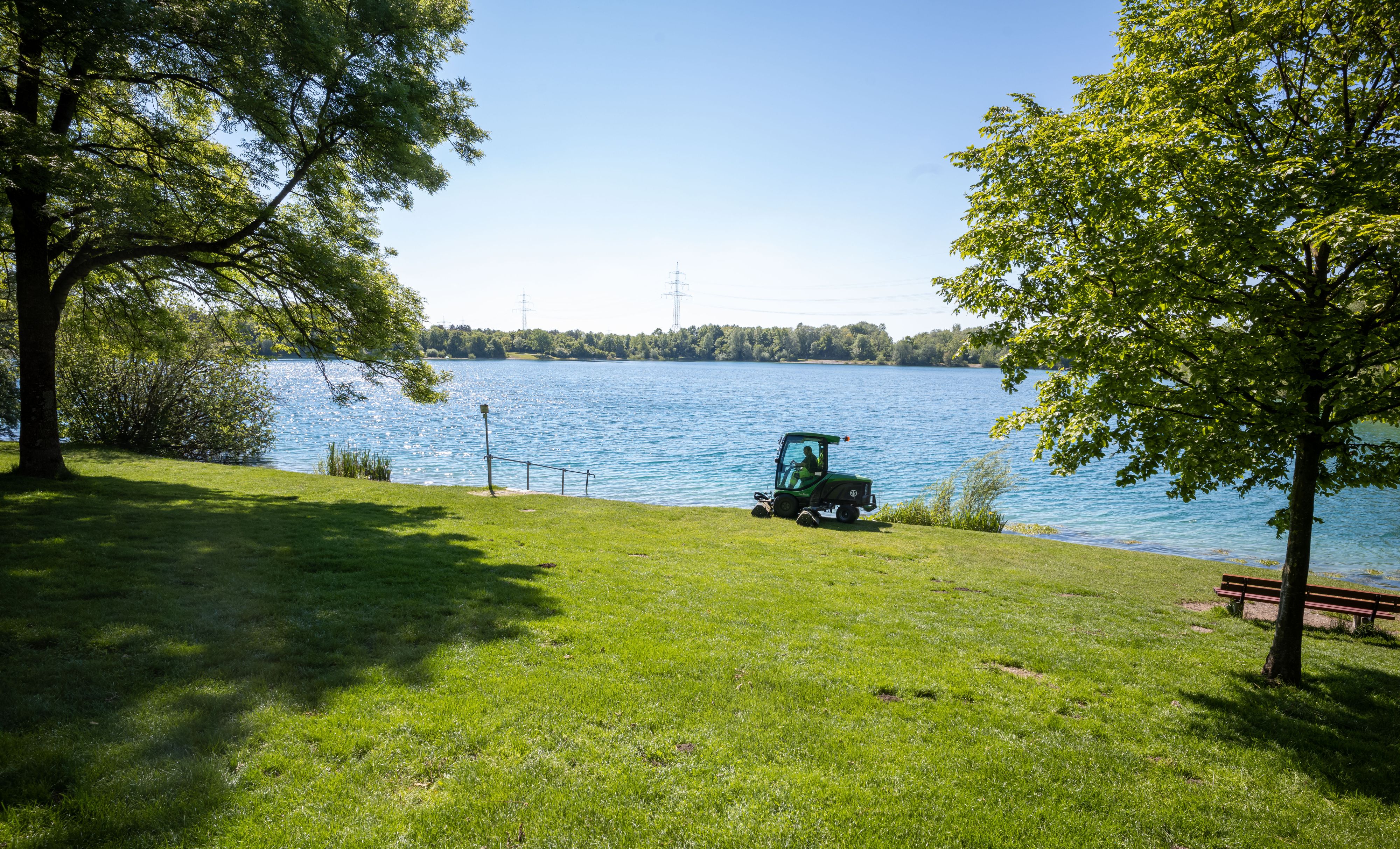 Blick auf den Echinger See in Bayern. Archivbild.