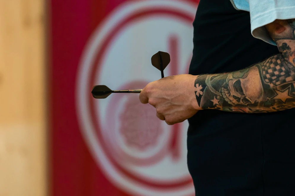 Hoppala beim Darts
