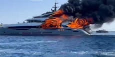 Feuerinferno zerstört 25-Millionen-Euro-Luxusyacht