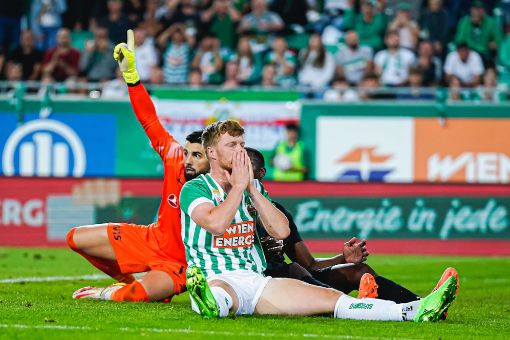 Rapid vergab gegen Baku einige Top-Chancen.