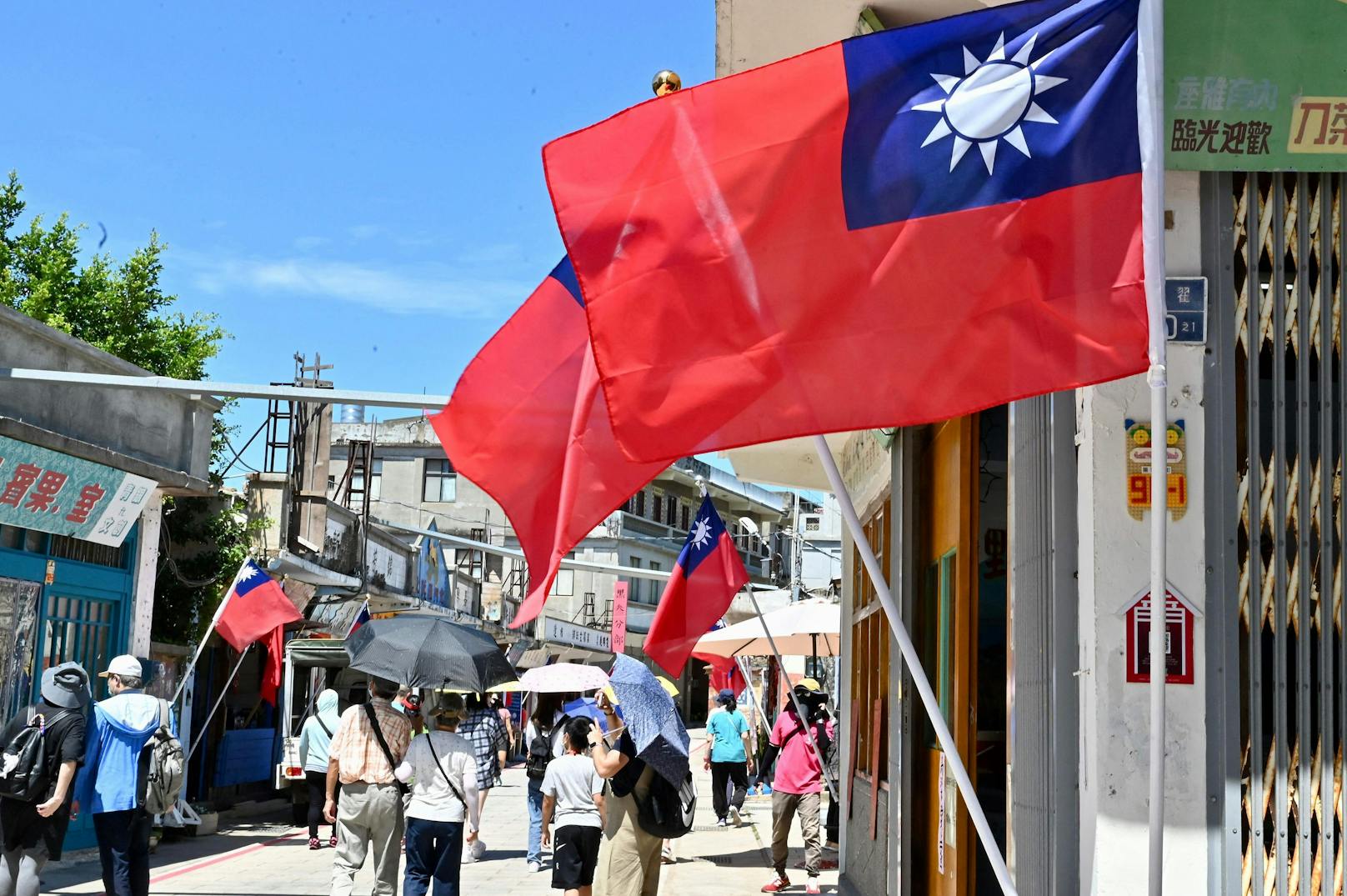 Taiwan sieht sich von China bedroht. 