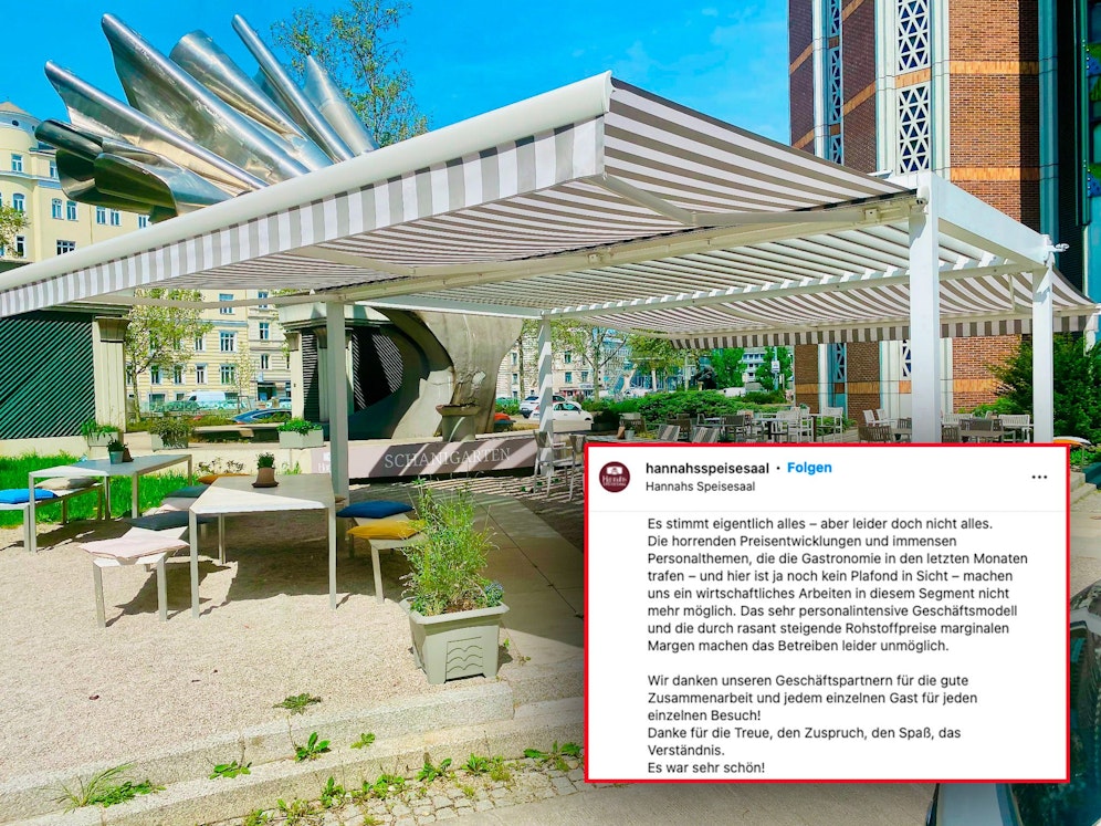 Auf Instagram und Facebook verkündete das Lokal 