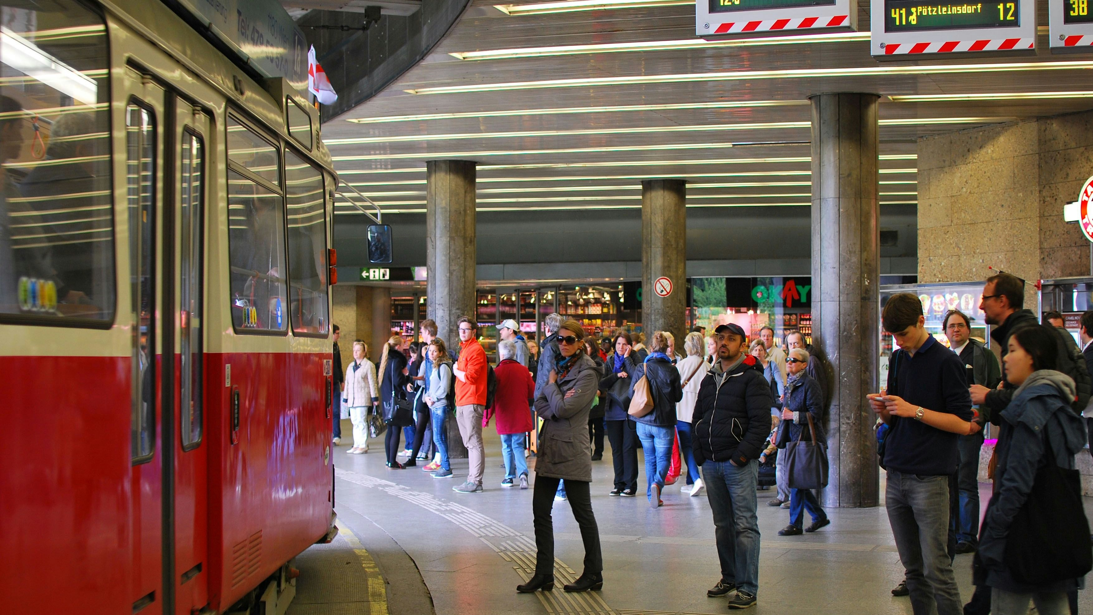 Der Vorfall ereignete sich bei der Station Schottentor.
