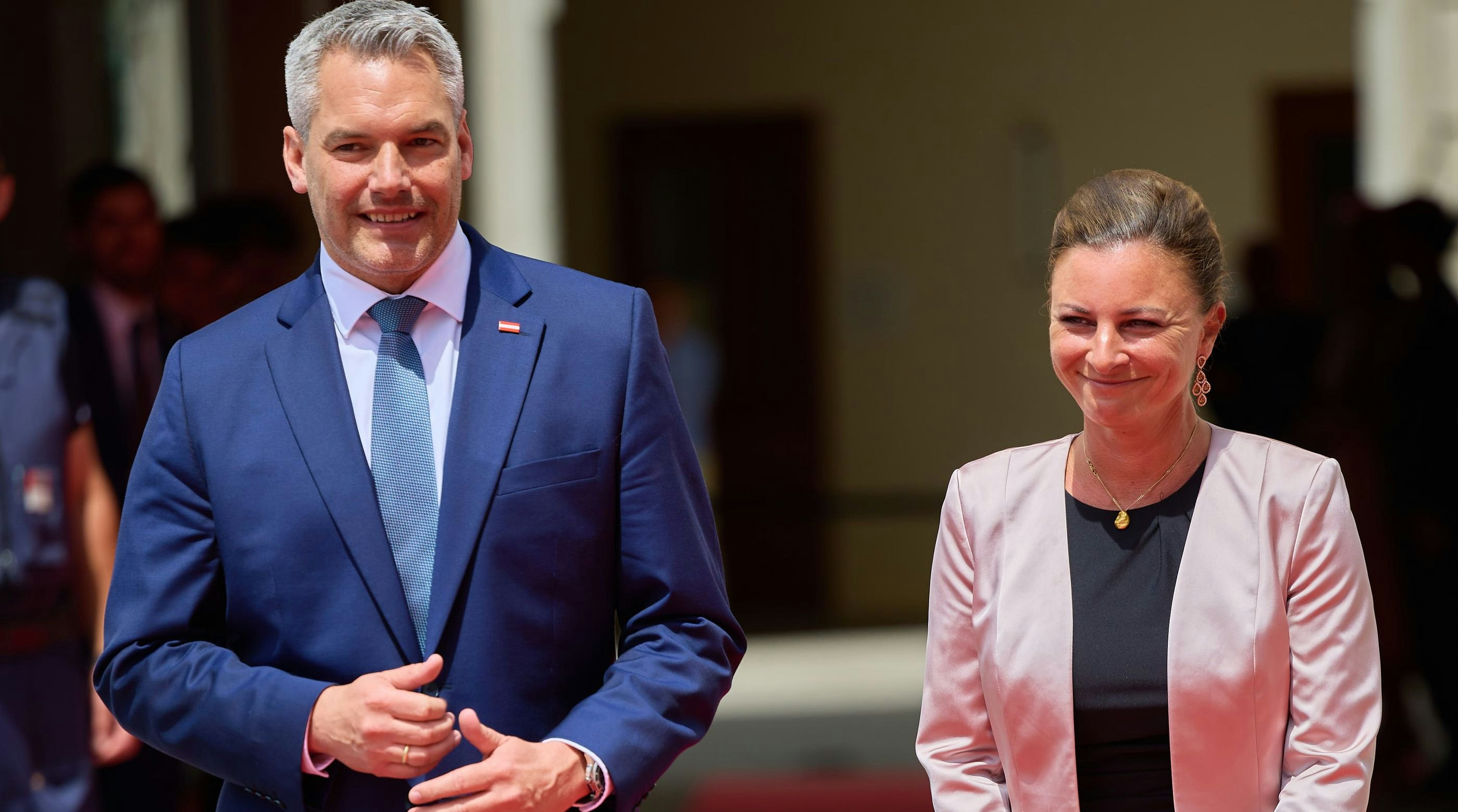 Karl und Katharina Nehammer urlauben in Kärnten.