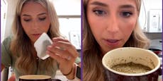 Das Netz lacht darüber, wie Amerikanerin Tee trinkt