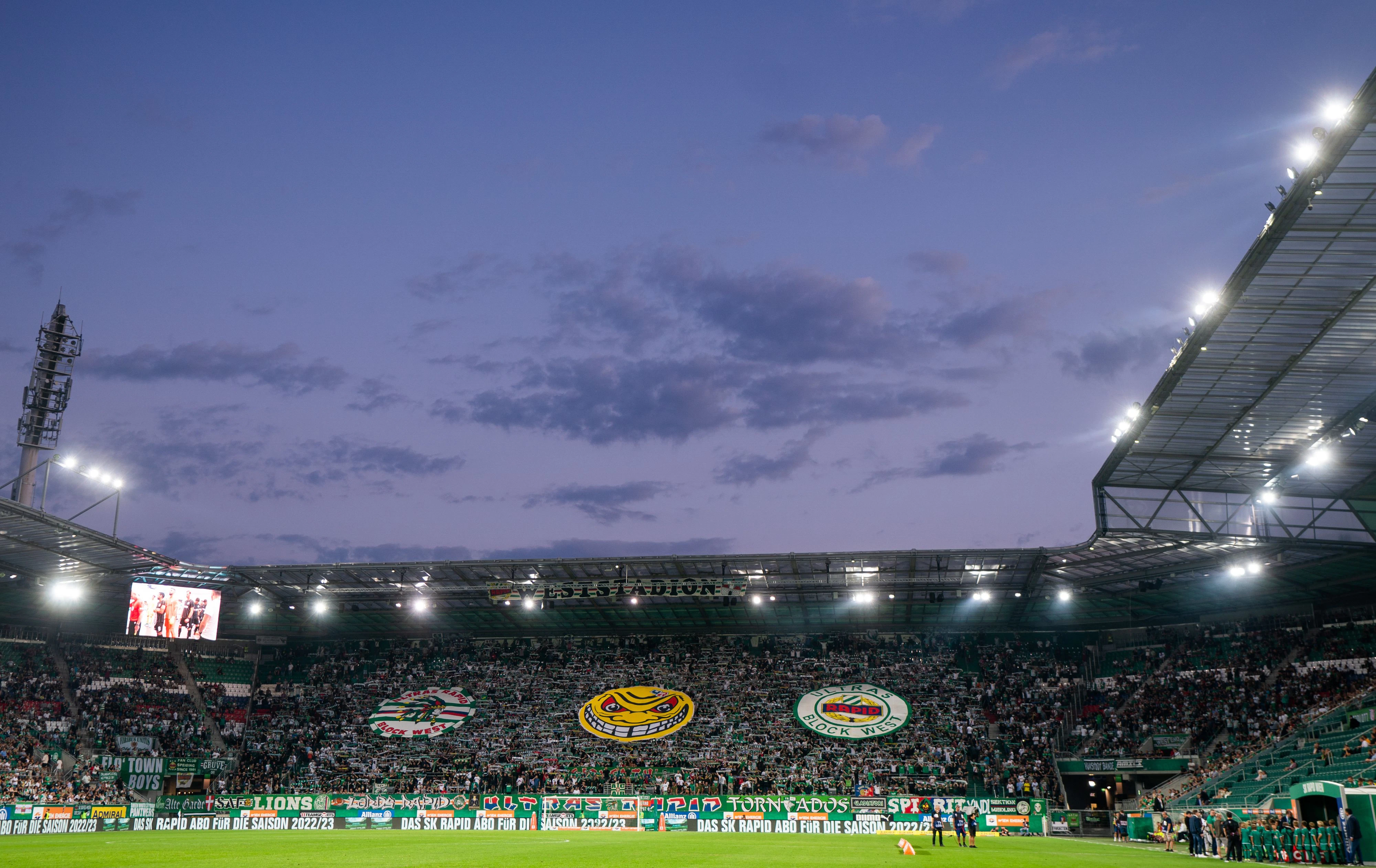 Das Bundesliga-Duell zwischen Rapid und Hartberg wird verschoben.
