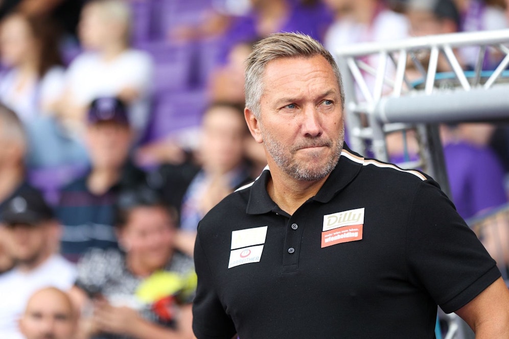 Steht Austria-Coach Manfred Schmid auch in der nächsten Saison an der Seitenlinie?