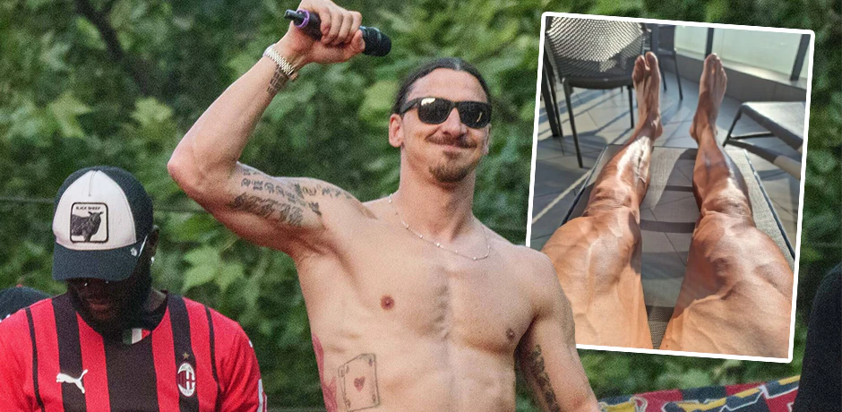 Ibrahimovic lässt die Muskeln spielen