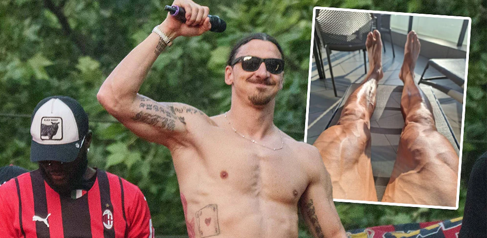 Ibrahimovic lässt die Muskeln spielen
