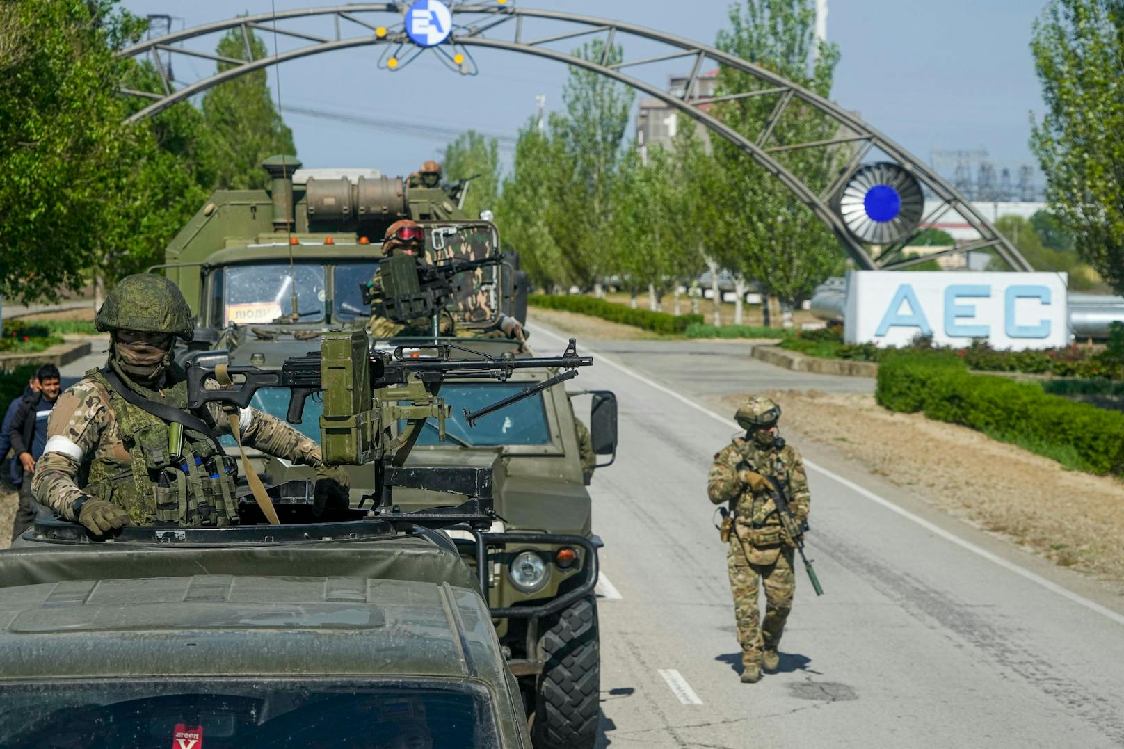 Aktuell wird das Gebiet rund um das AKW von russischen Truppen kontrolliert.